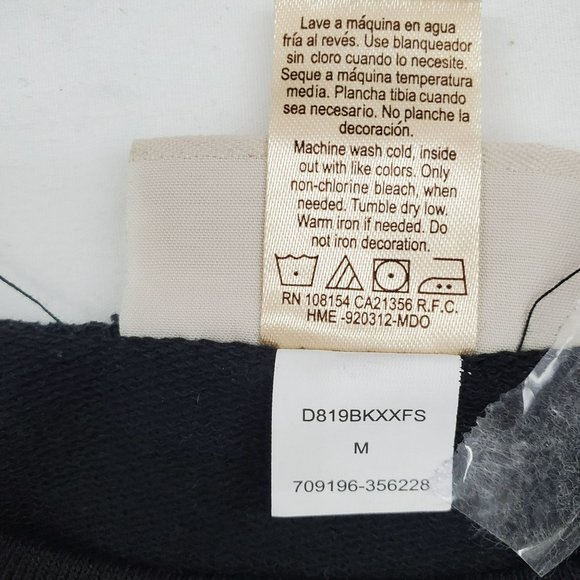 MCCC Sportswear Women's Black French Terry Holiday Graphic Sweatshirt Medium - Picture 6 of 11